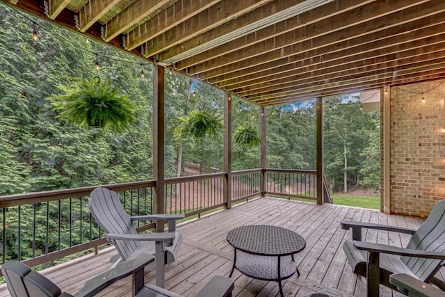 5359 Point S Dr, Gainesville, GA 30504 - view of wooden deck