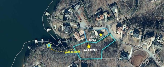 5359 Point S Dr, Gainesville, GA 30504 - aerial view of property's location