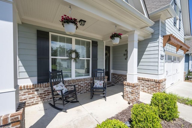 80 Azalea Xing, Dallas, GA 30132 - covered porch featuring a garage
