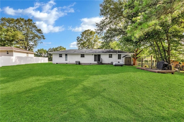 288 Valerie Cir, Hiram, GA 30141 - back of house featuring a storage shed and a deck