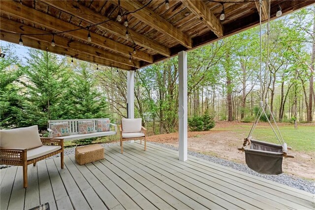 view of wooden terrace