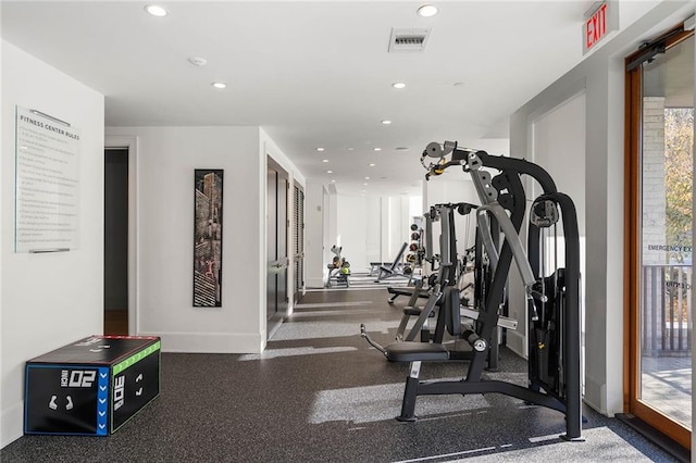 interior space featuring plenty of natural light