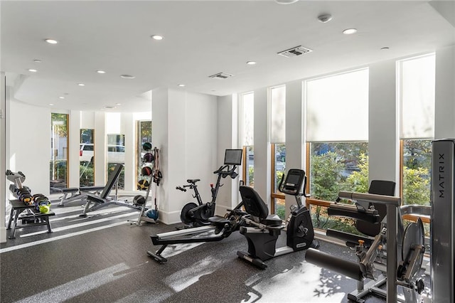 view of exercise room