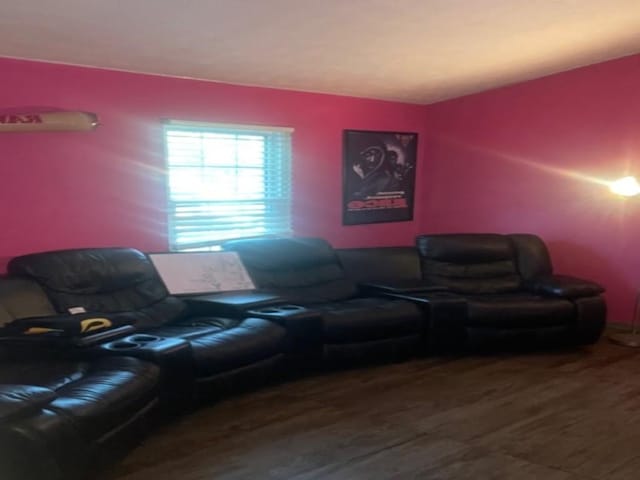 living room featuring hardwood / wood-style floors