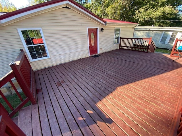 view of wooden terrace