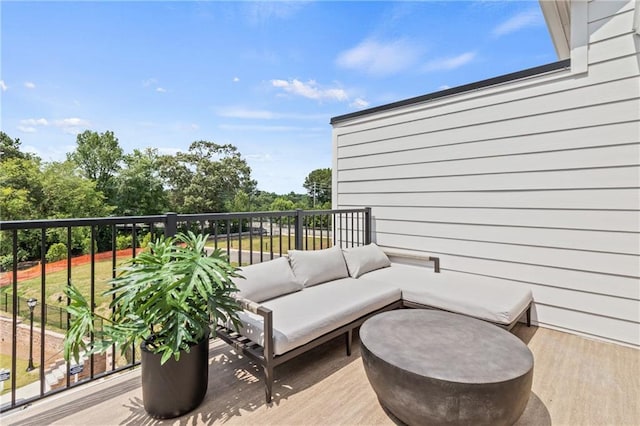 balcony with outdoor lounge area