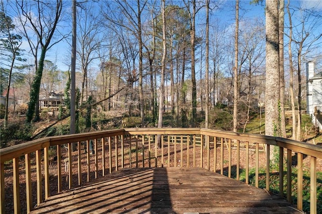 view of wooden terrace