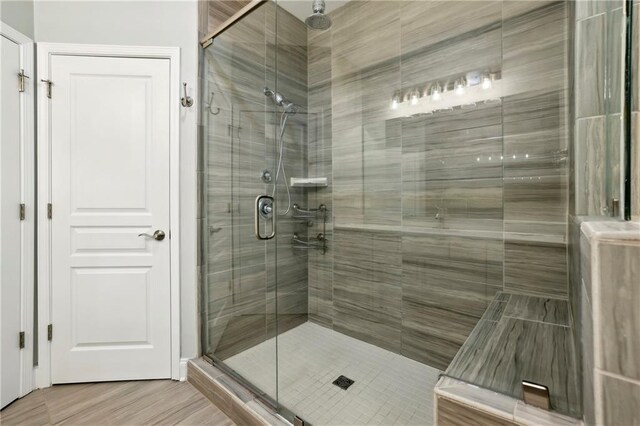 146 Rowan Ave, Alpharetta, GA 30009 - bathroom featuring a shower stall