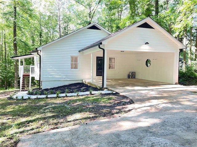 336 Shady Lane Cir, Canton, GA 30115 - view of front of house with driveway and an attached carport