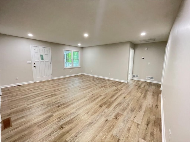 336 Shady Lane Cir, Canton, GA 30115 - empty room featuring light wood finished floors, recessed lighting, and baseboards