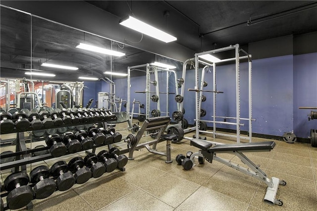 view of exercise room