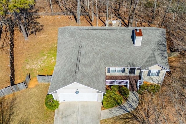 birds eye view of property