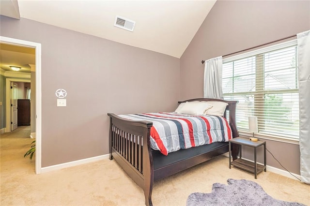 139 Village Park Dr, Newnan, GA 30265 - bedroom with carpet and lofted ceiling