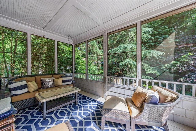 1255 Beech Haven Rd NE, Atlanta, GA 30324 - sunroom / solarium with outdoor lounge area