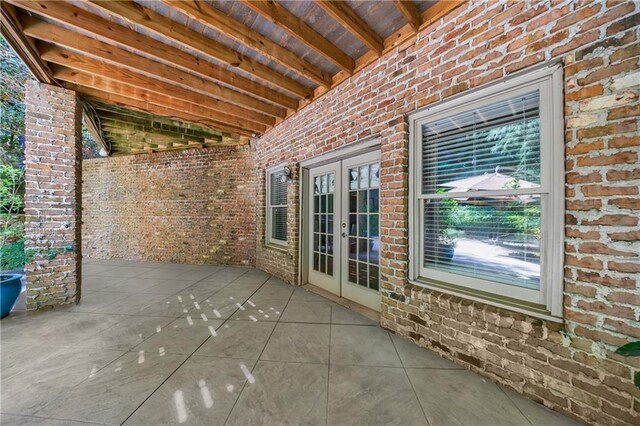 1255 Beech Haven Rd NE, Atlanta, GA 30324 - view of patio with french doors