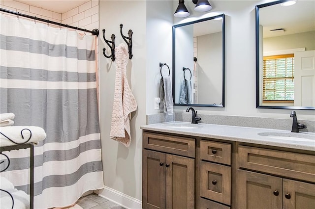 bathroom with vanity