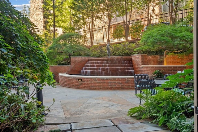 view of patio / terrace with fence