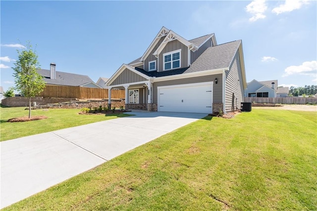 46 Cooper Dr, Mansfield, GA 30055 - craftsman-style house with board and batten siding, concrete driveway, and covered porch