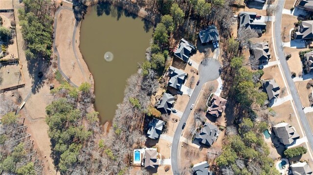 5073 Kingsbridge Pass, Powder Springs, GA 30127 - bird's eye view featuring a residential view and a water view