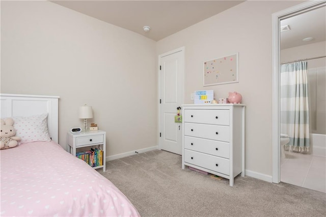 5025 Bryce Ln, Cumming, GA 30040 - bedroom with carpet, baseboards, and ensuite bath