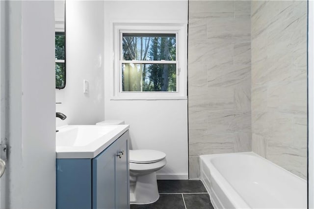 1894 Evans Dr SW, Atlanta, GA 30310 - bathroom with vanity, toilet, and tile patterned flooring