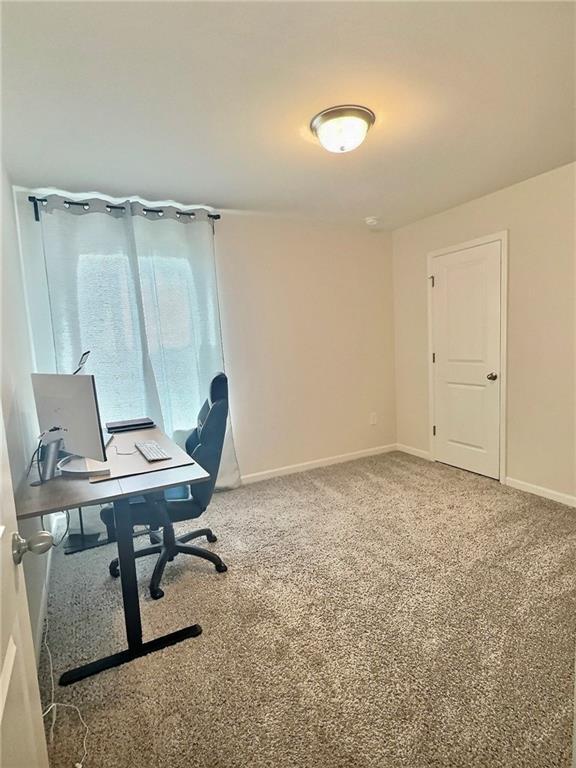 283 Wells Cir, Canton, GA 30114 - office featuring baseboards and carpet flooring