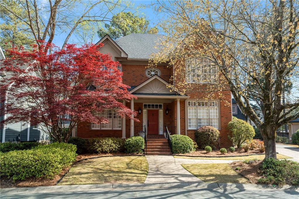 4045 Stephens Mill Run NE, Atlanta, GA 30342 - view of front facade with brick siding