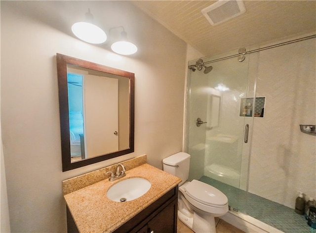 3905 Hunt Dr SE, Gainesville, GA 30507 - bathroom with vanity and a stall shower