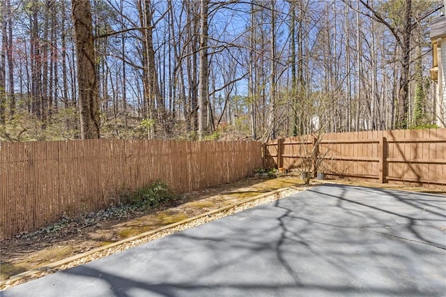 view of patio / terrace featuring a fenced backyard