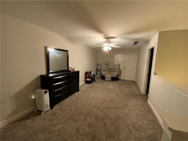 1162 Mason Lee, Loganville, GA 30052 - interior space featuring baseboards, visible vents, a closet, and ceiling fan