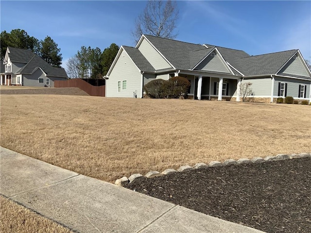 1162 Mason Lee, Loganville, GA 30052 - exterior space featuring a yard and covered porch