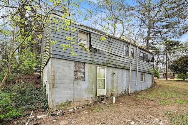 view of rear view of property