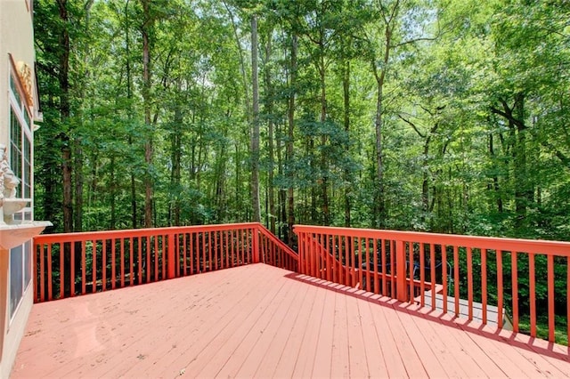 245 Ashley Forest Dr, Fayetteville, GA 30214 - wooden deck with a forest view
