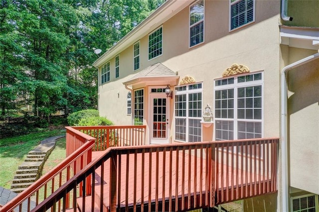 245 Ashley Forest Dr, Fayetteville, GA 30214 - wooden deck featuring stairway