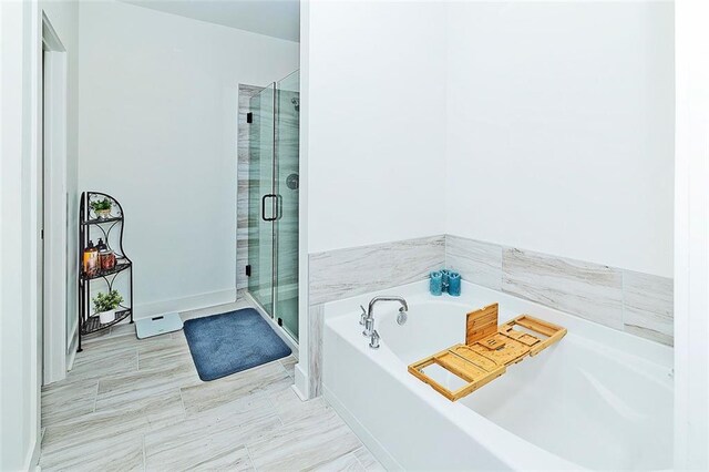 1433 Halpern Ln, Kennesaw, GA 30144 - bathroom featuring a garden tub and a shower stall