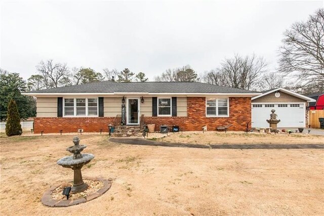 ranch-style house with a garage