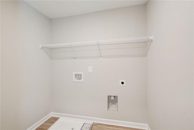 93 Portico Pl, Newnan, GA 30265 - washroom featuring electric dryer hookup, hookup for a washing machine, and wood finished floors