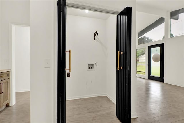 215 Maplewood Dr SW, Calhoun, GA 30701 - hall featuring light wood-style flooring and baseboards