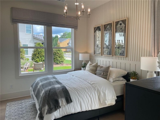 750 Keystone Dr, Woodstock, GA 30188 - bedroom featuring a chandelier and baseboards