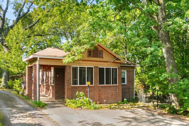 view of bungalow-style home