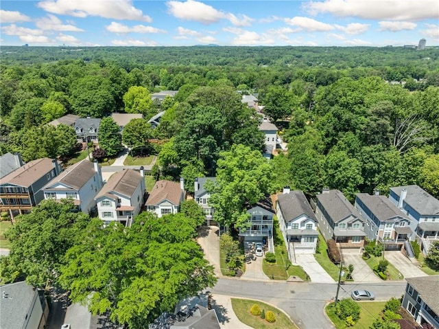 3232 Cates Ave NE, Brookhaven, GA 30319 - aerial view of residential area featuring a heavily wooded area