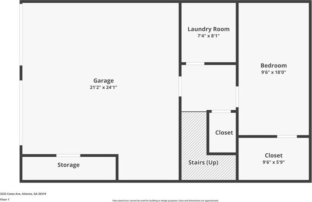 3232 Cates Ave NE, Brookhaven, GA 30319 - floor plan / room layout