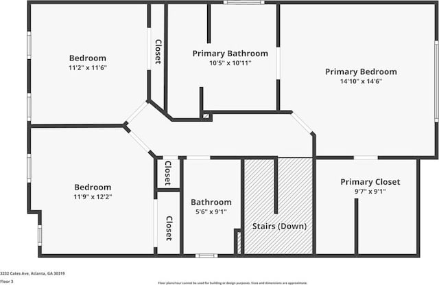 3232 Cates Ave NE, Brookhaven, GA 30319 - property floor plan