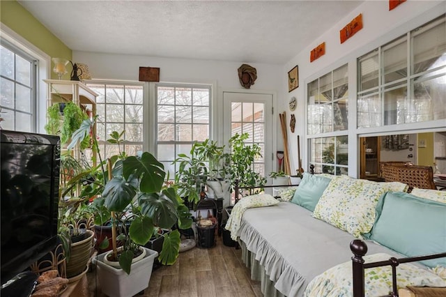 sunroom / solarium featuring a healthy amount of sunlight