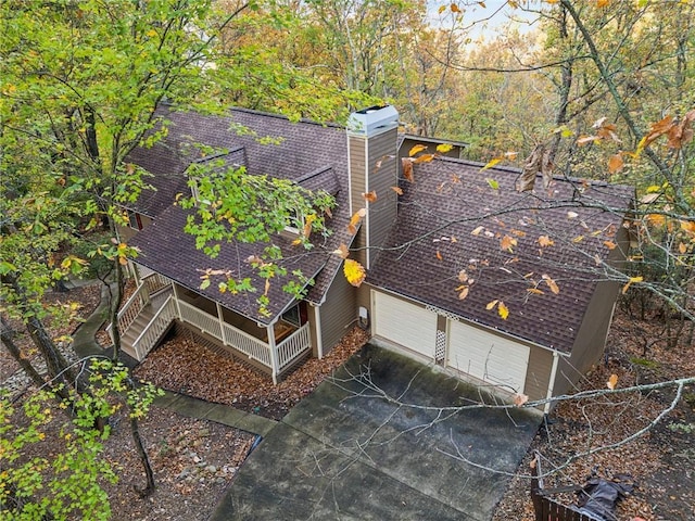 birds eye view of property