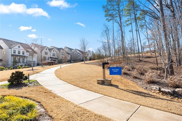 view of home's community with a residential view