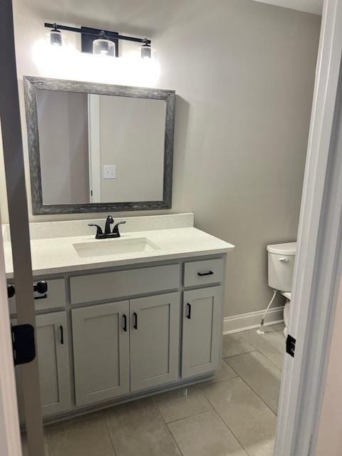 224 Crest Creek Way, Villa Rica, GA 30180 - half bath featuring vanity and tile patterned flooring