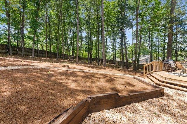 4816 Morning Chase NW, Acworth, GA 30102 - fenced backyard featuring a deck