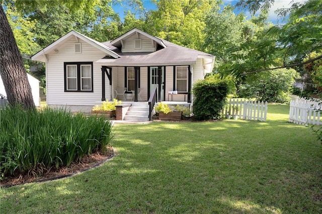 bungalow featuring a porch