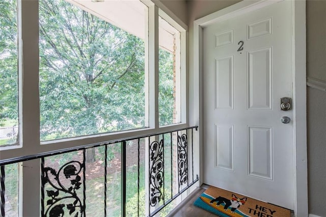 interior space with a wealth of natural light